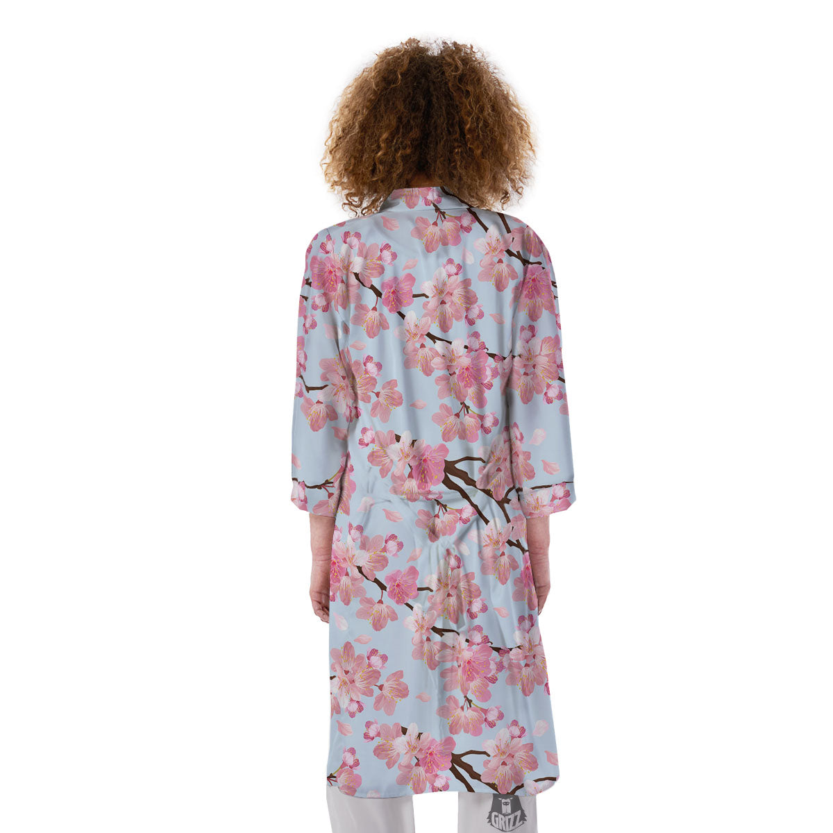 Cherry Blossom Tree Japanese Print Pattern Kimono-grizzshop