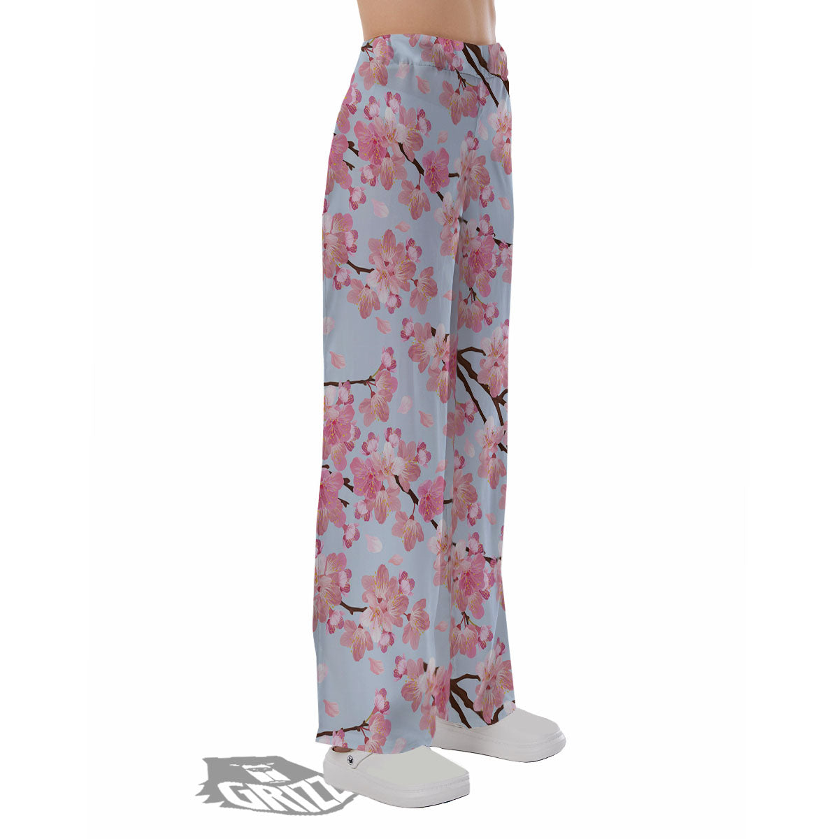 Cherry Blossom Tree Japanese Print Pattern Pajama Pants-grizzshop