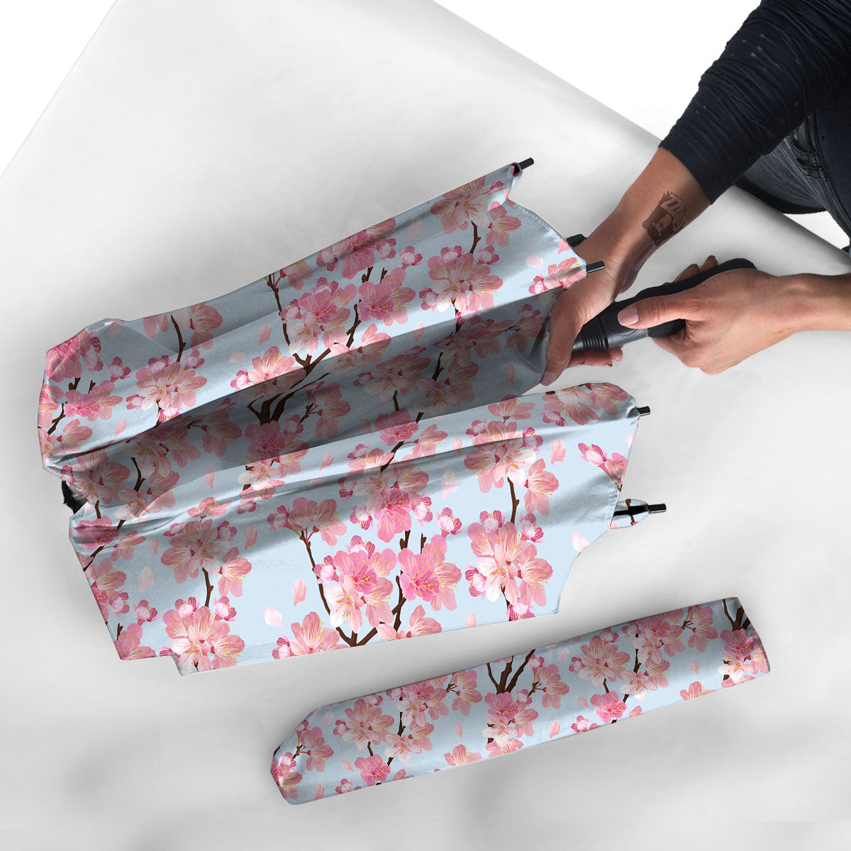 Cherry Blossom Tree Japanese Print Pattern Umbrella-grizzshop