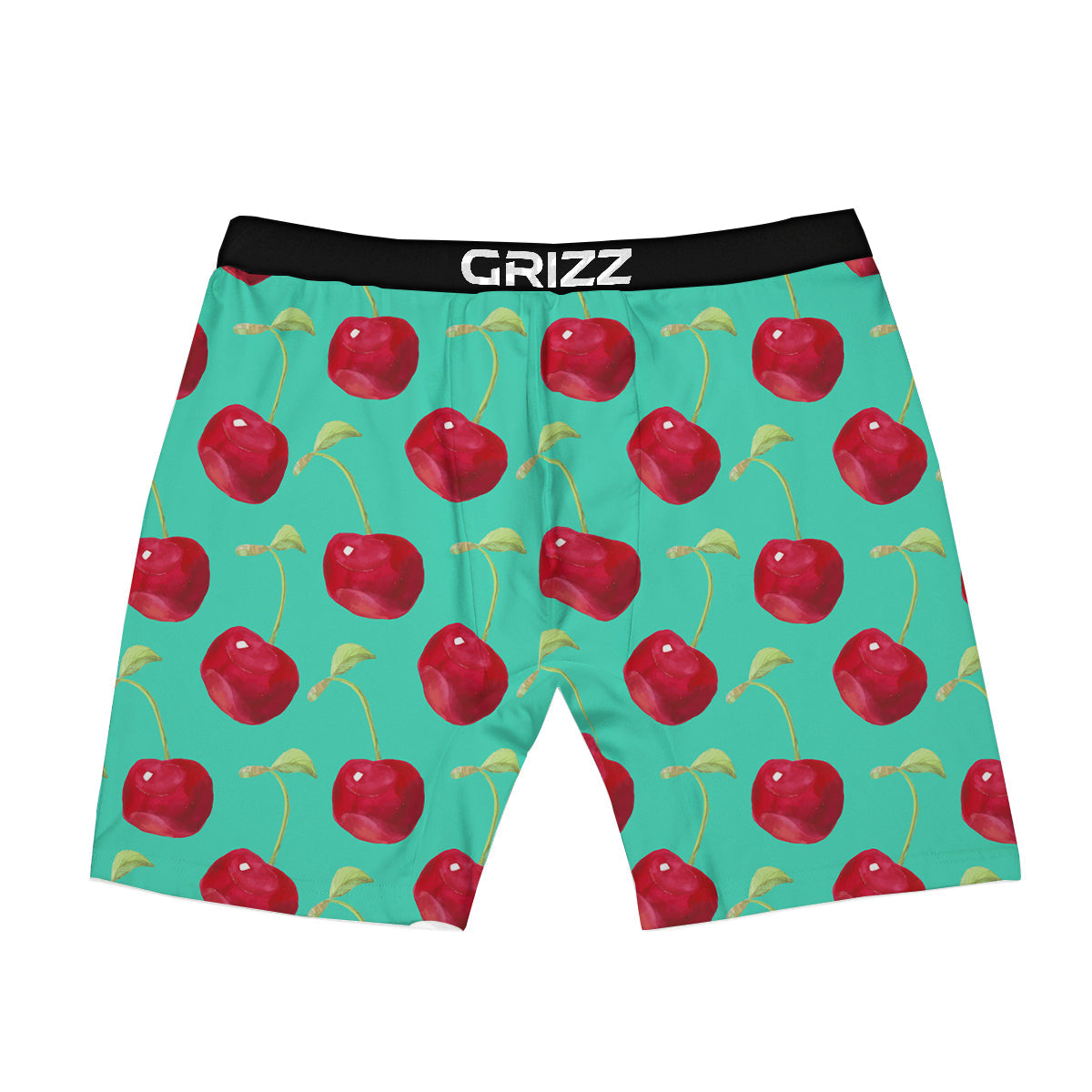 Cherry Watercolor Print Pattern Boxer Briefs-grizzshop