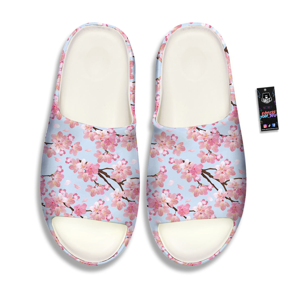 Cherry Blossom Tree Japanese Print Pattern Sandals-grizzshop