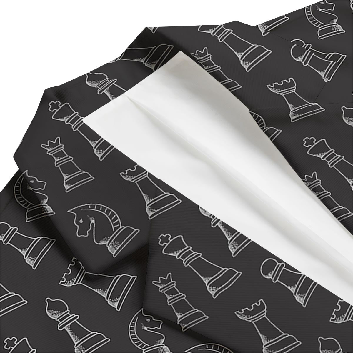 Chess Print Pattern Men's Blazer-grizzshop