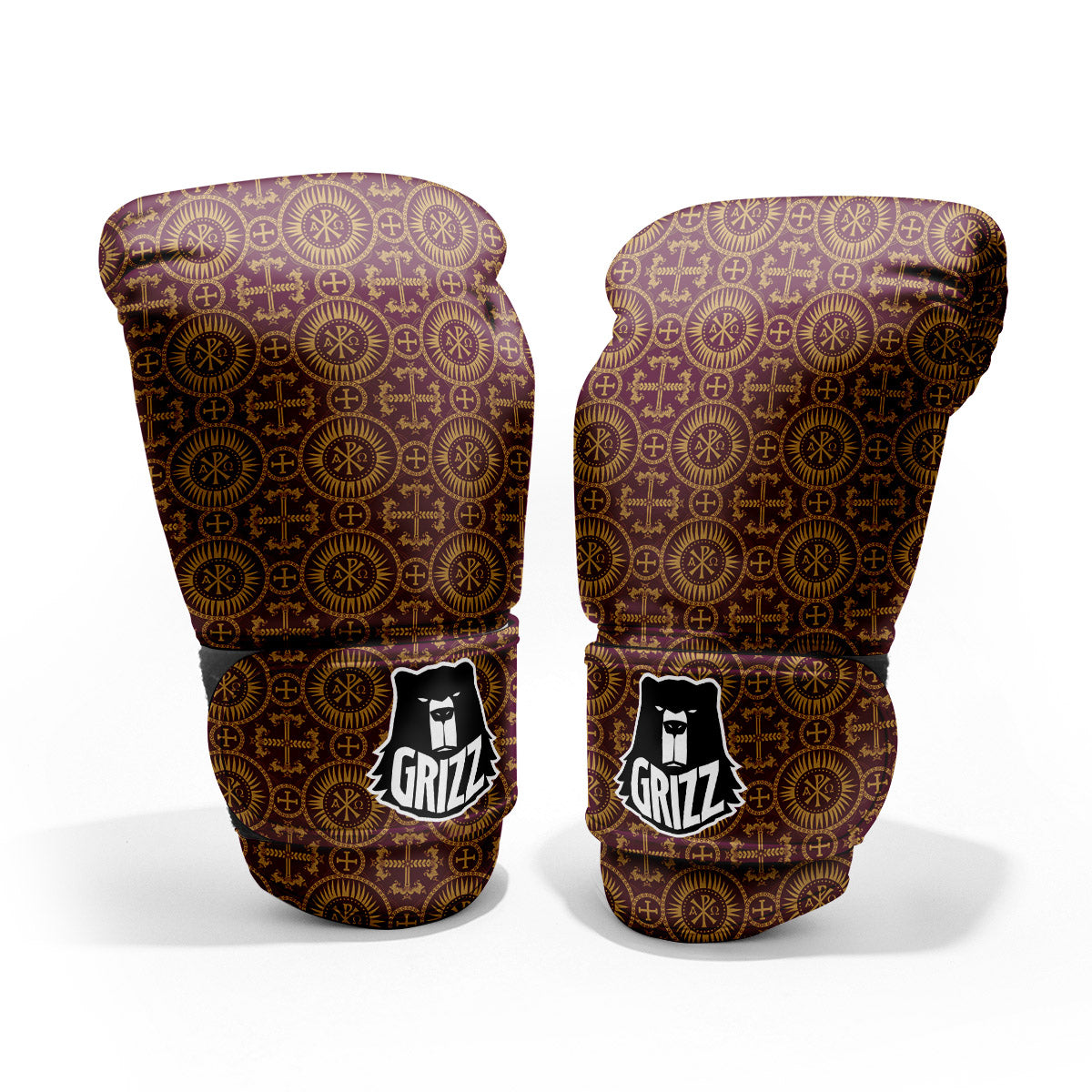 Chi Rho Print Pattern Sparring Gloves-grizzshop