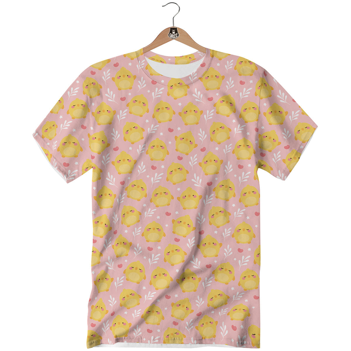 Chicken Cute Print Pattern T-Shirt-grizzshop