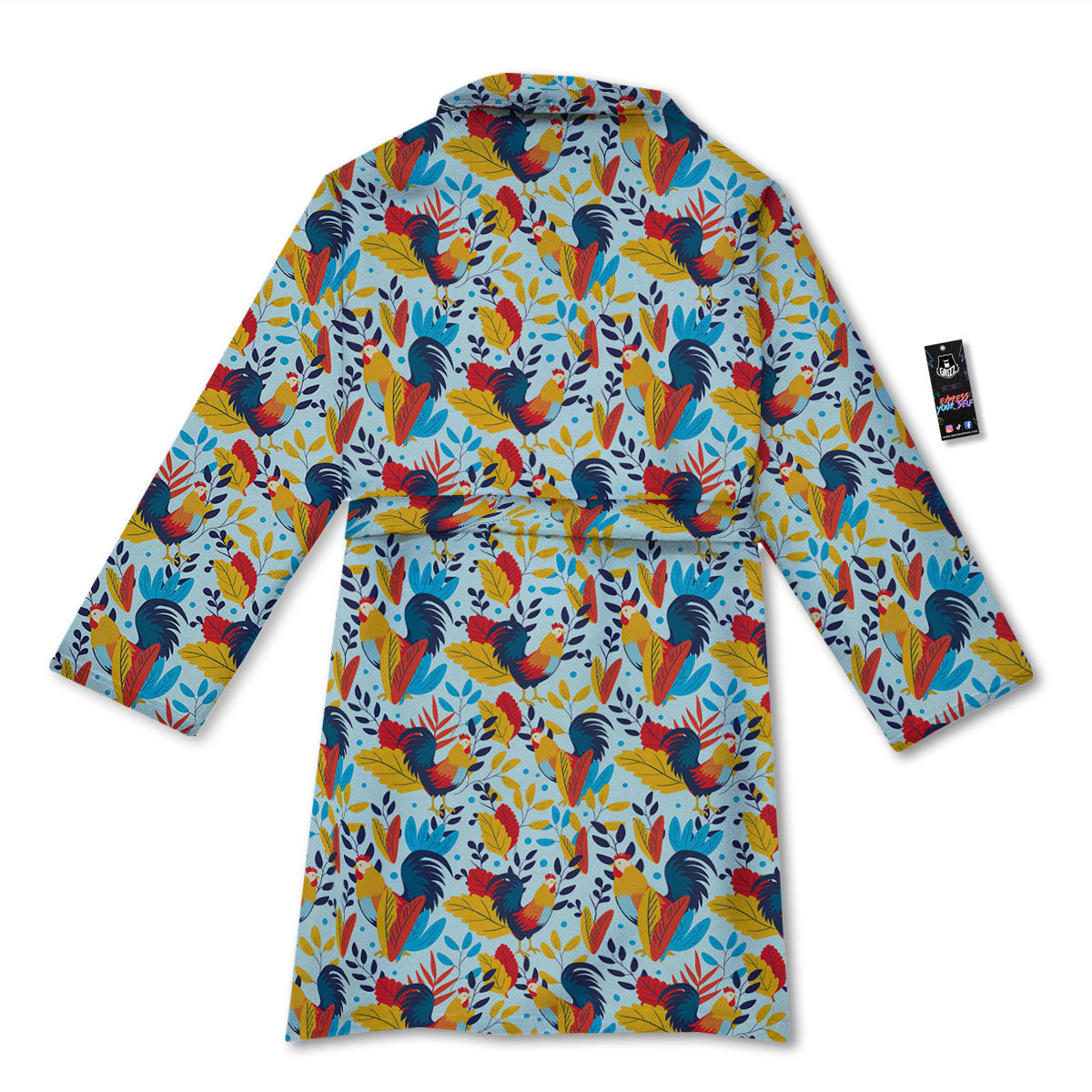 Chicken Exotic Print Pattern Bathrobe-grizzshop