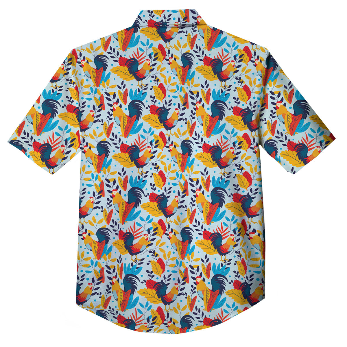 Chicken Exotic Print Pattern Button Up Shirt-grizzshop