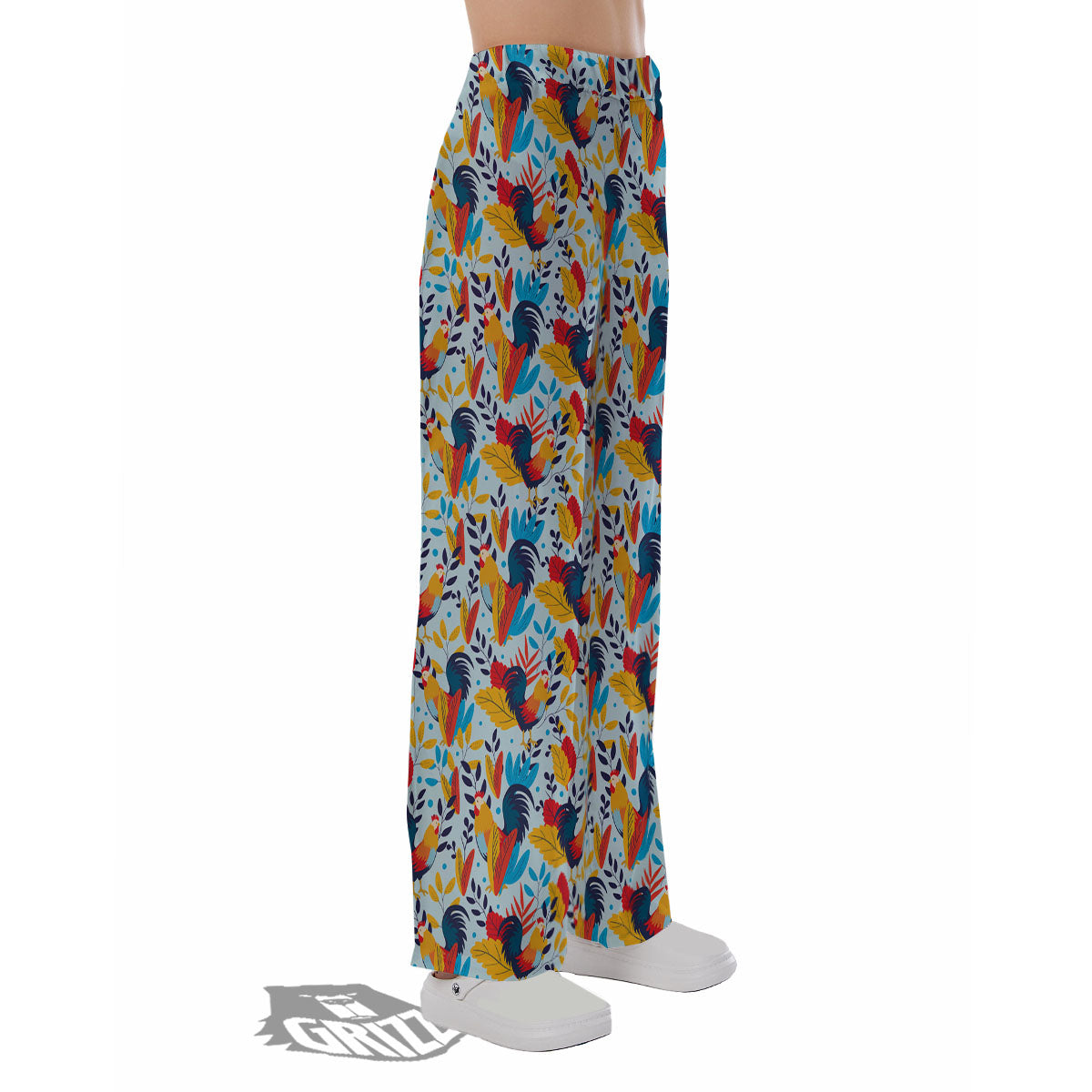 Chicken Exotic Print Pattern Pajama Pants-grizzshop