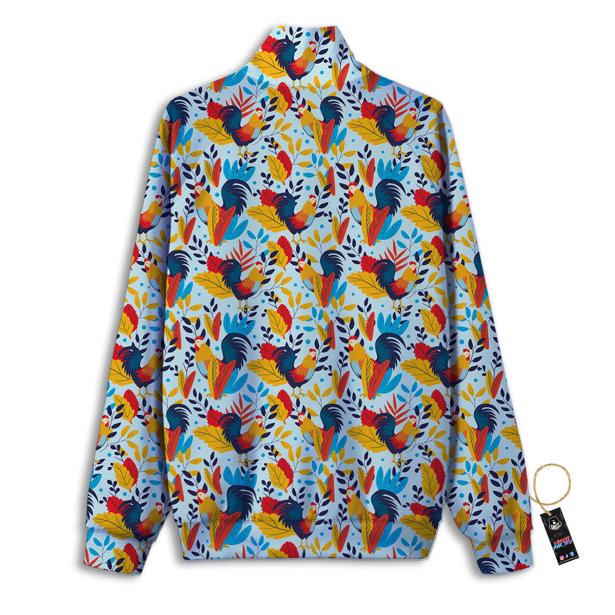 Chicken Exotic Print Pattern Track Jacket-grizzshop