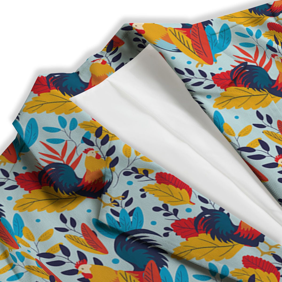 Chicken Exotic Print Pattern Women's Blazer-grizzshop
