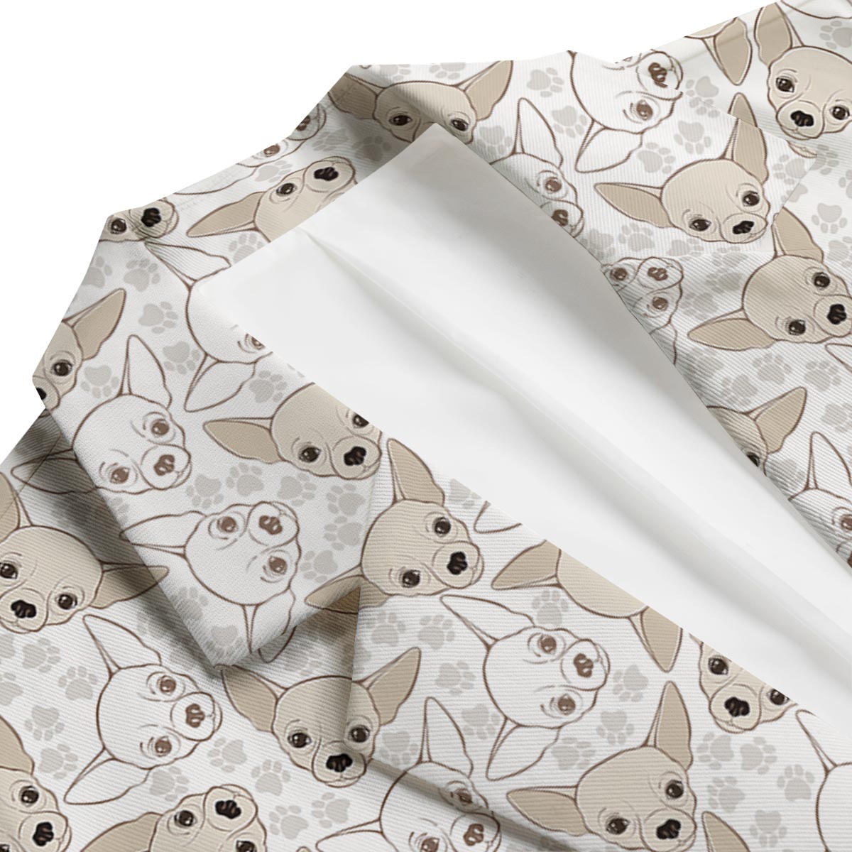 Chihuahua Pattern Print Men's Blazer-grizzshop