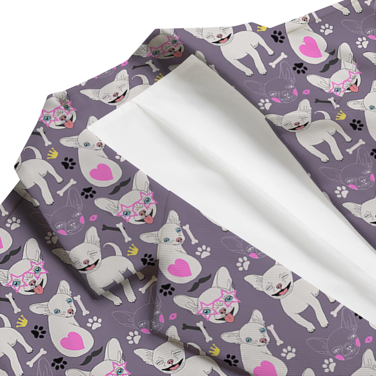 Chihuahua Print Pattern Men's Blazer-grizzshop