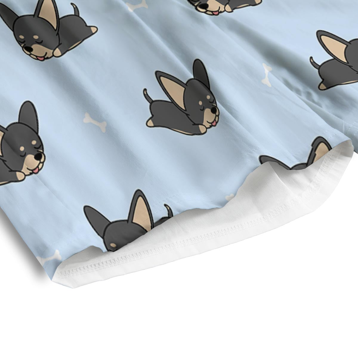 Chihuahua Sleeping Print Pattern Men's Athletic Shorts