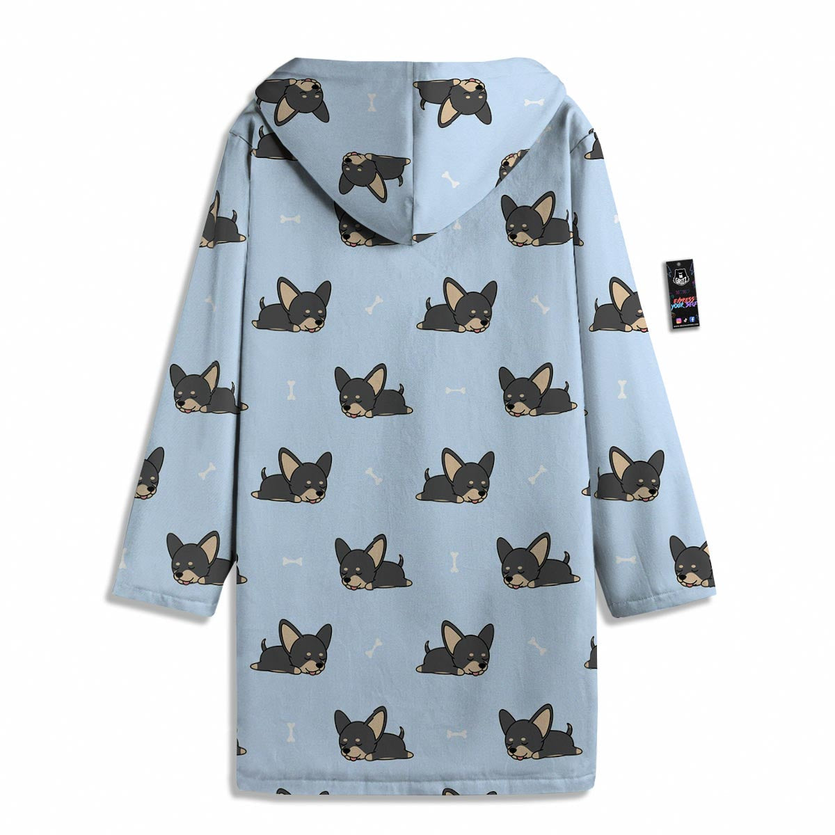 Chihuahua Sleeping Print Pattern Men's Windbreaker Jacket-grizzshop