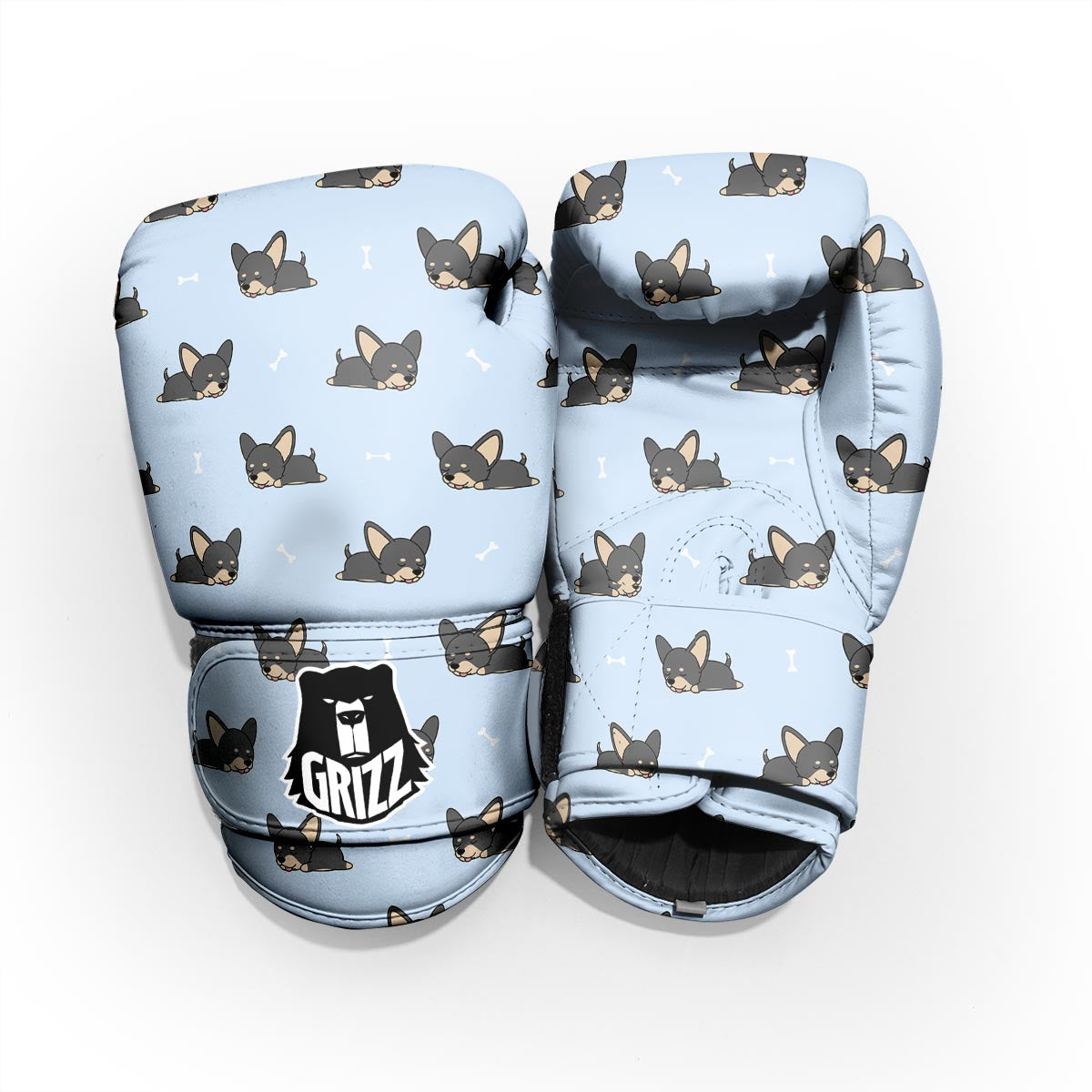 Chihuahua Sleeping Print Pattern Pro Boxing Glove