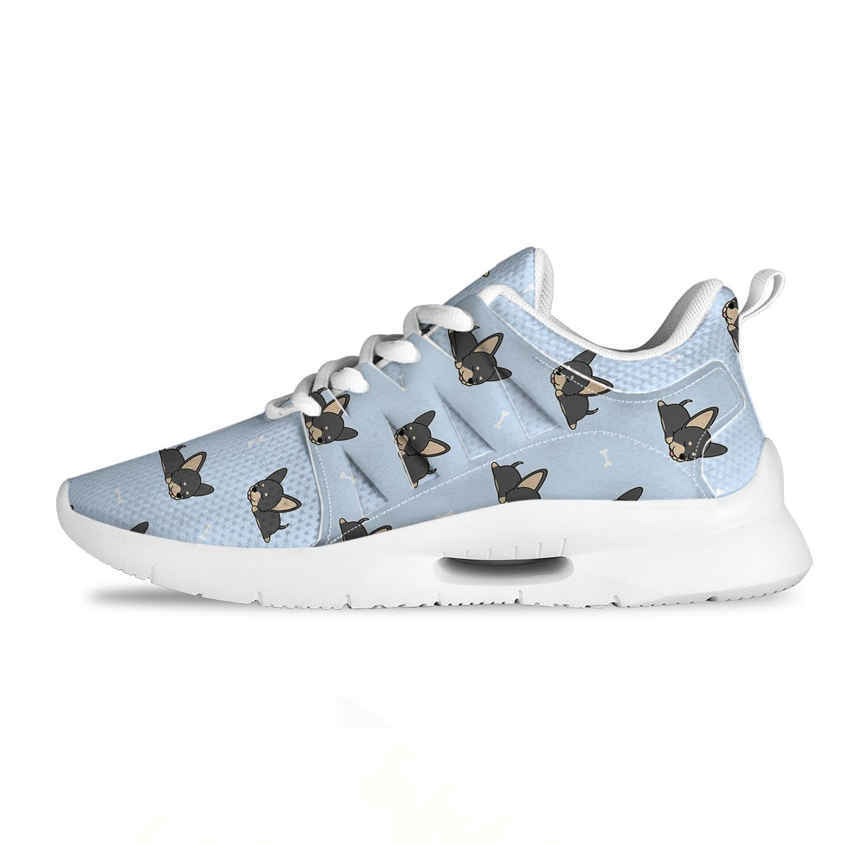 Chihuahua Sleeping Print Pattern Tennis Shoes-grizzshop