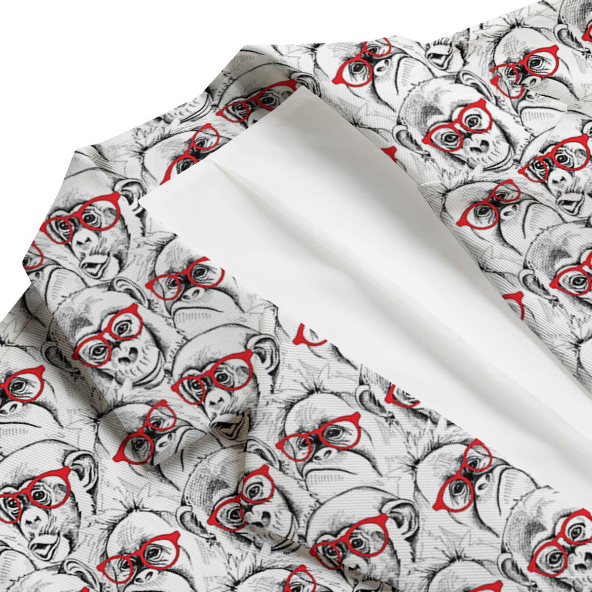 Chimp Monkey Pattern Print Men's Blazer-grizzshop