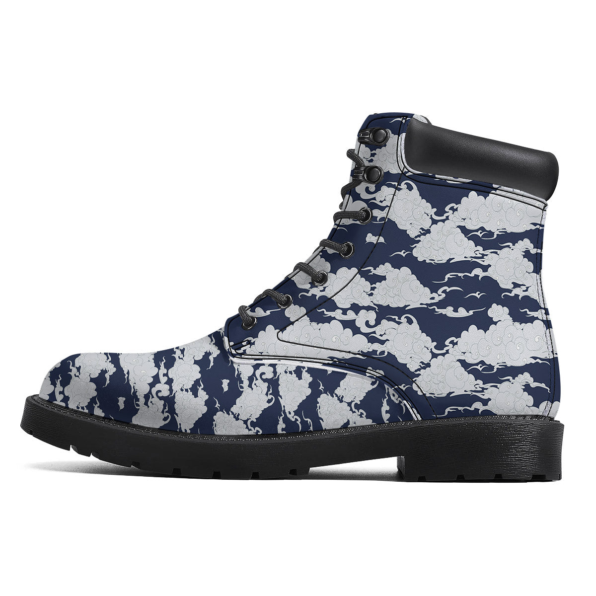 Chinese Cloud Print Pattern Boots-grizzshop