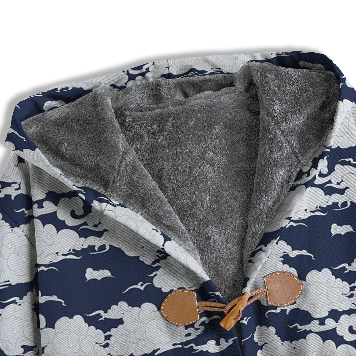 Chinese Cloud Print Pattern Men's Windbreaker Jacket-grizzshop