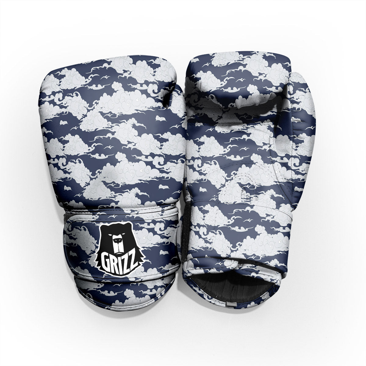 Chinese Cloud Print Pattern Sparring Gloves-grizzshop
