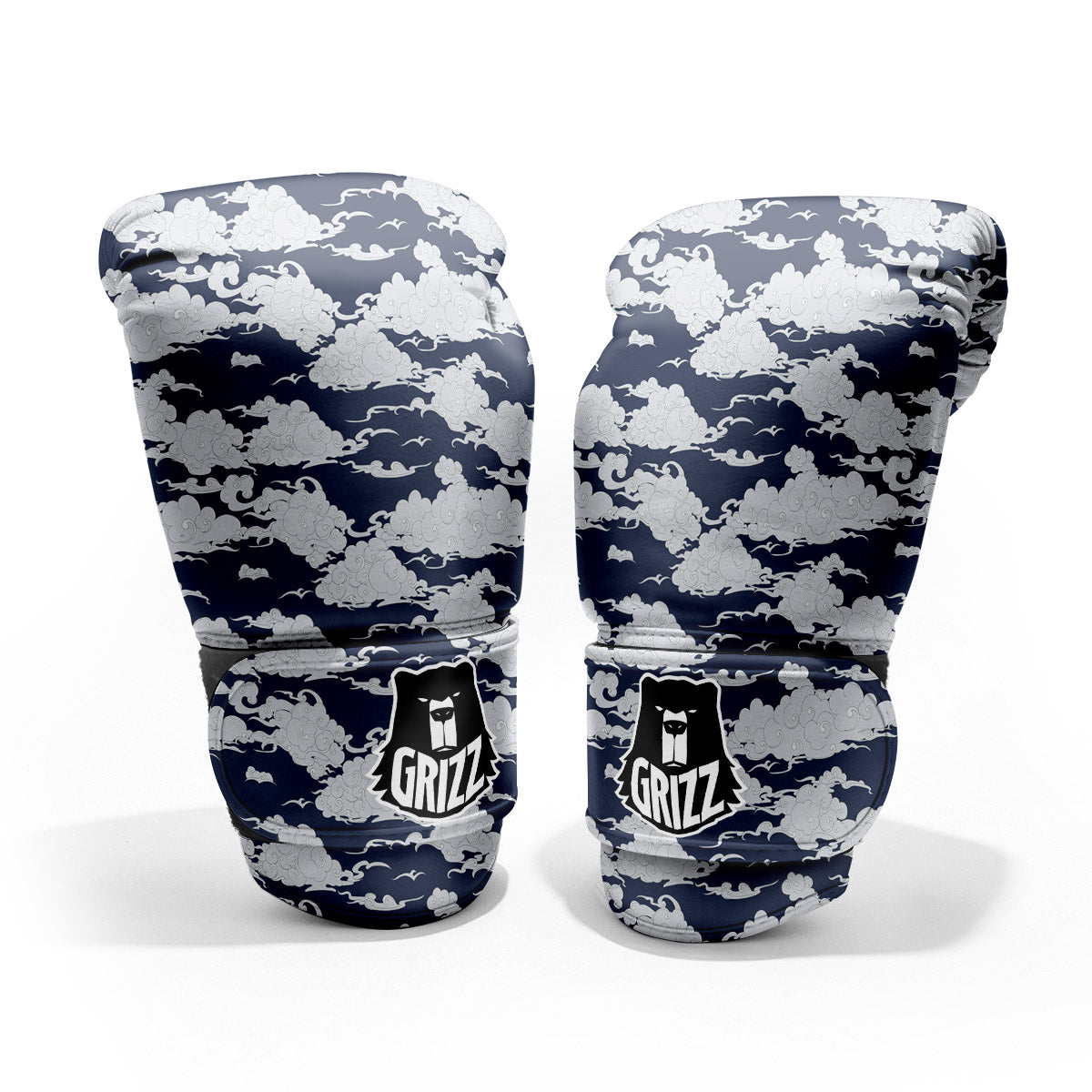 Chinese Cloud Print Pattern Pro Boxing Glove
