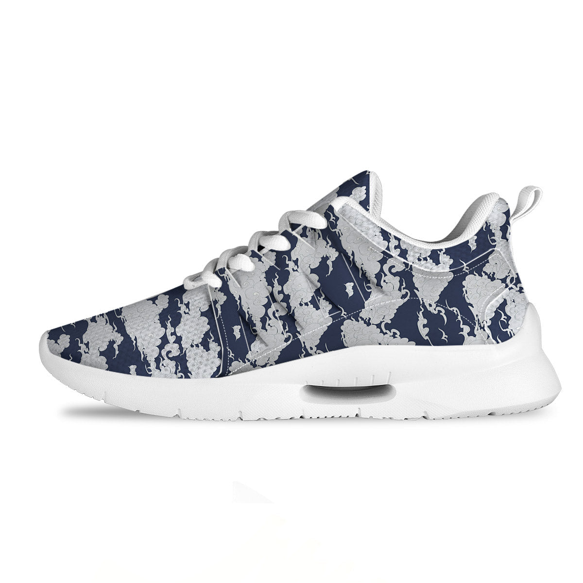 Chinese Cloud Print Pattern Tennis Shoes-grizzshop