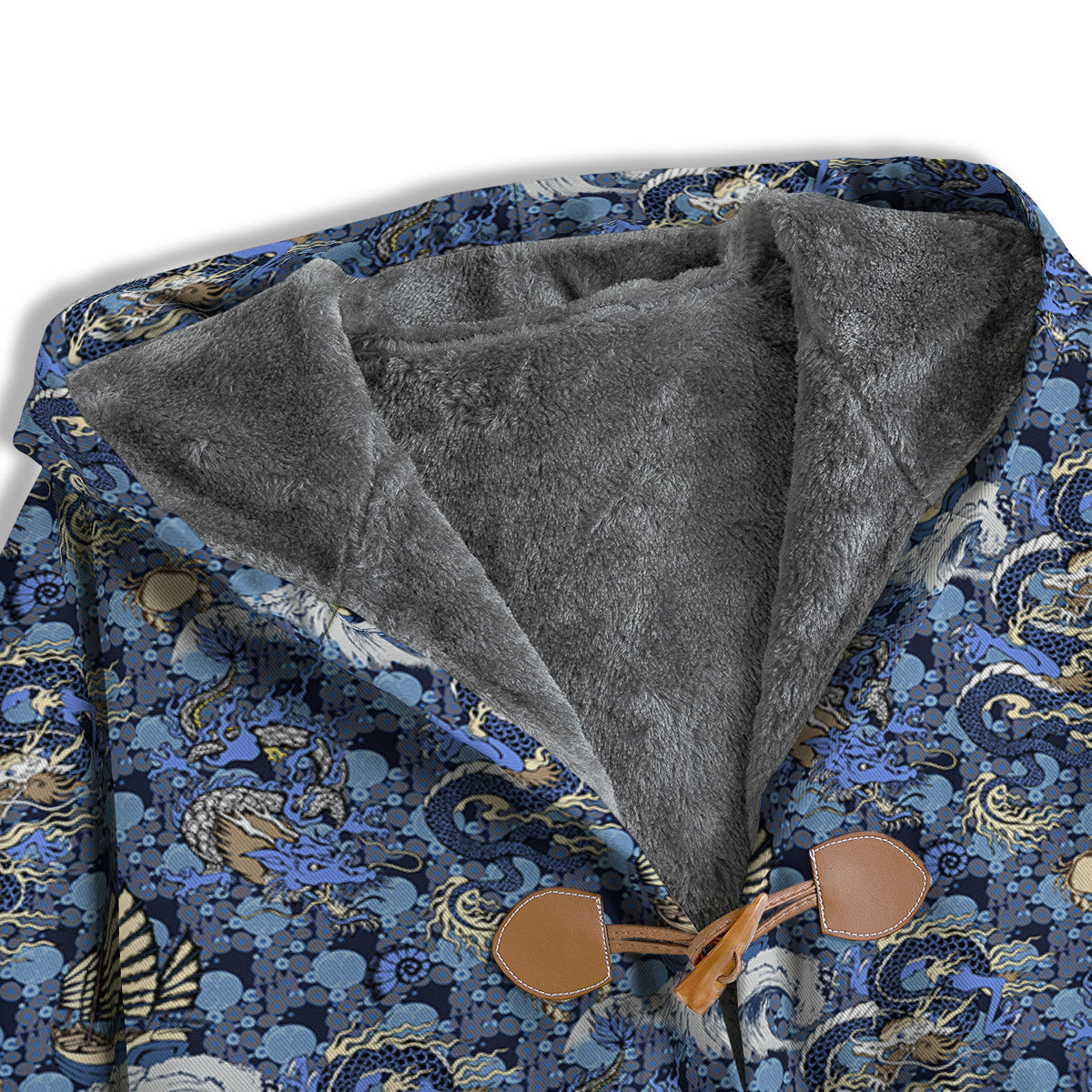 Chinese Dragon Sea Print Pattern Men's Windbreaker Jacket-grizzshop