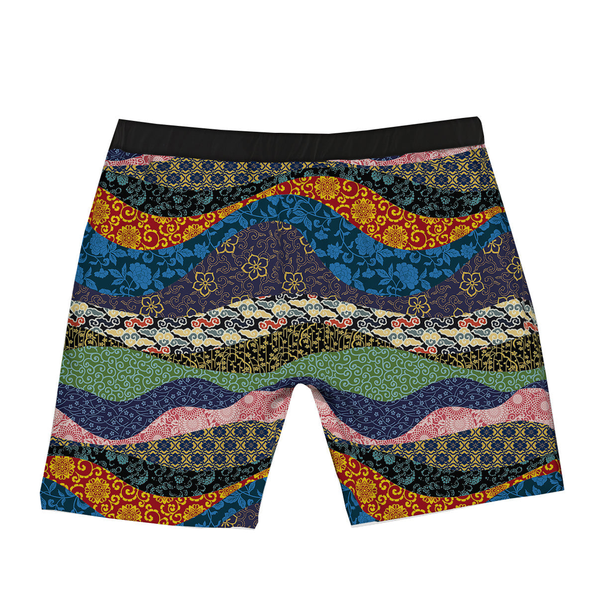 Chinese Fabric Art Print Pattern Boxer Briefs-grizzshop