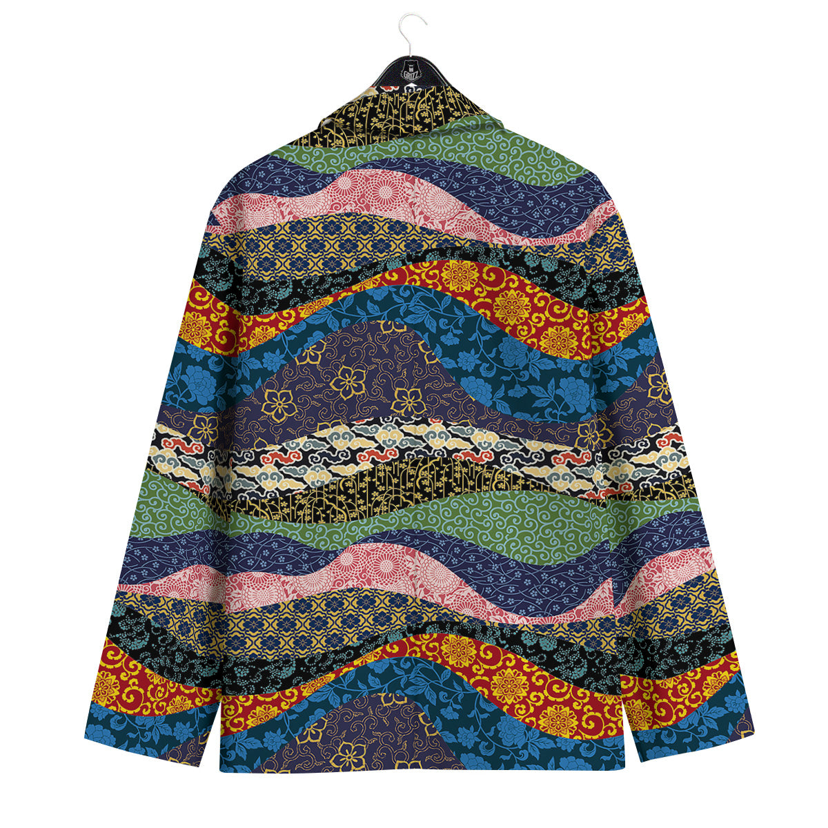 Chinese Fabric Art Print Pattern Men's Sport Coat-grizzshop