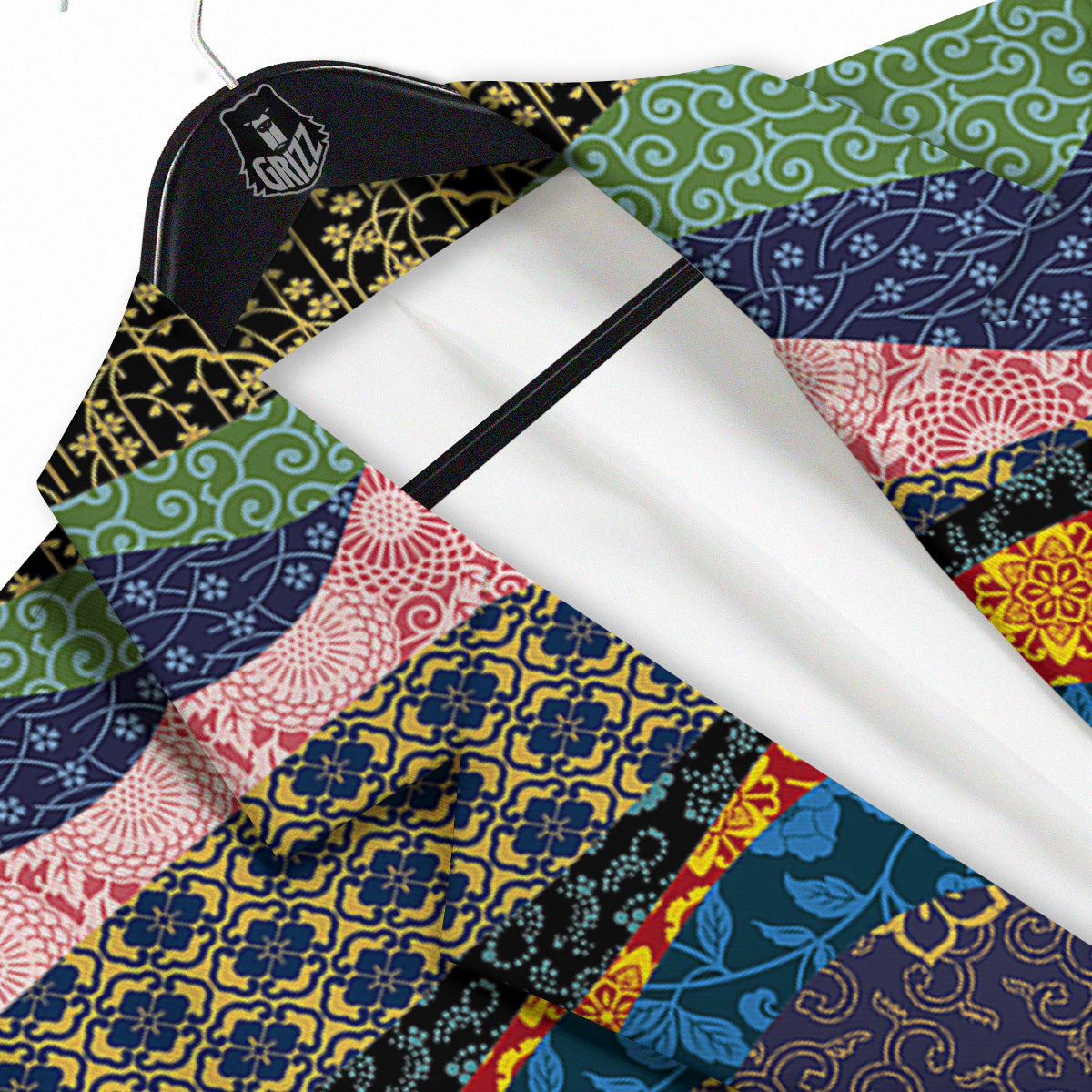 Chinese Fabric Art Print Pattern Men's Sport Coat-grizzshop