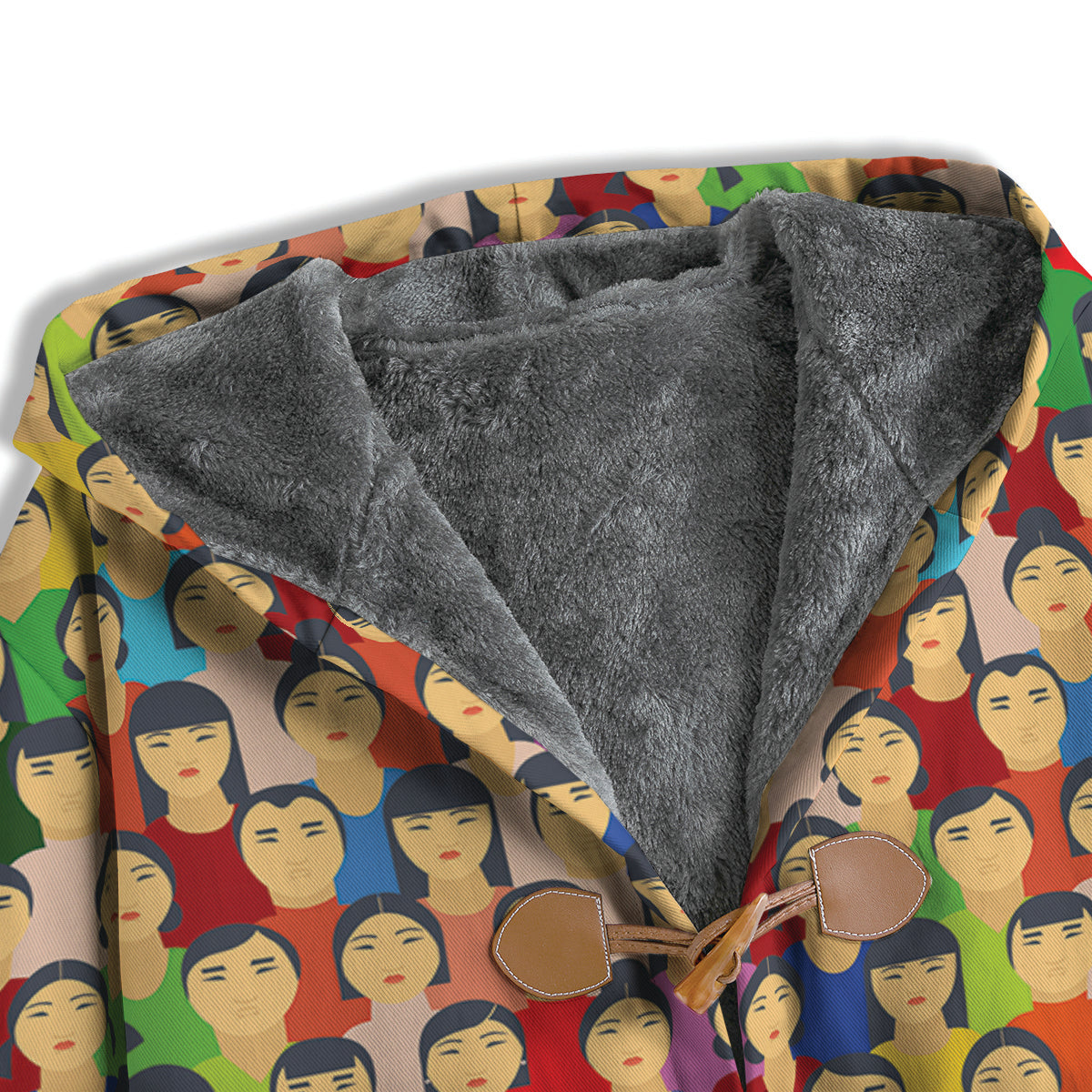 Chinese People Colorful Print Pattern Men's Windbreaker Jacket-grizzshop