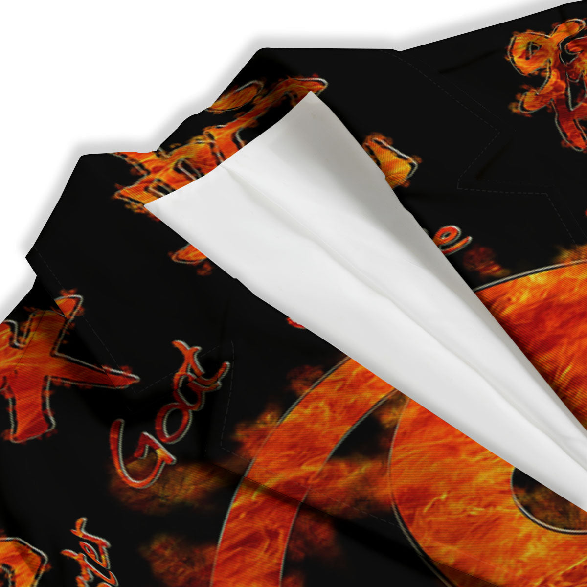 Chinese Zodiac Fire Yin Yang Print Women's Blazer-grizzshop