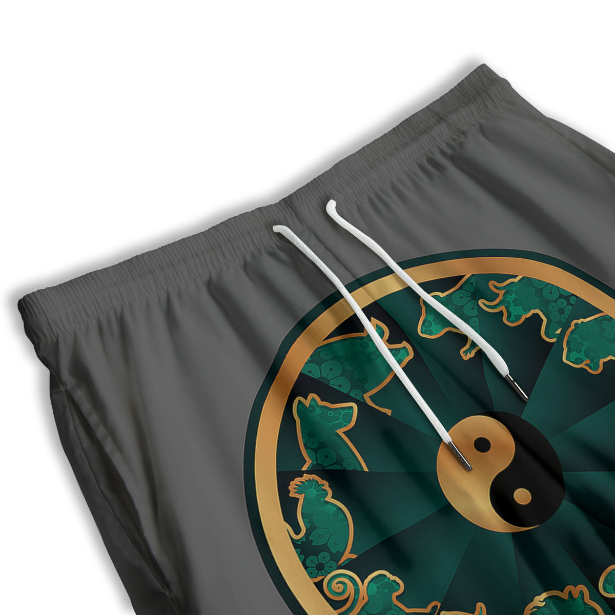 Chakra Manipura Print Pattern Men's Athletic Shorts