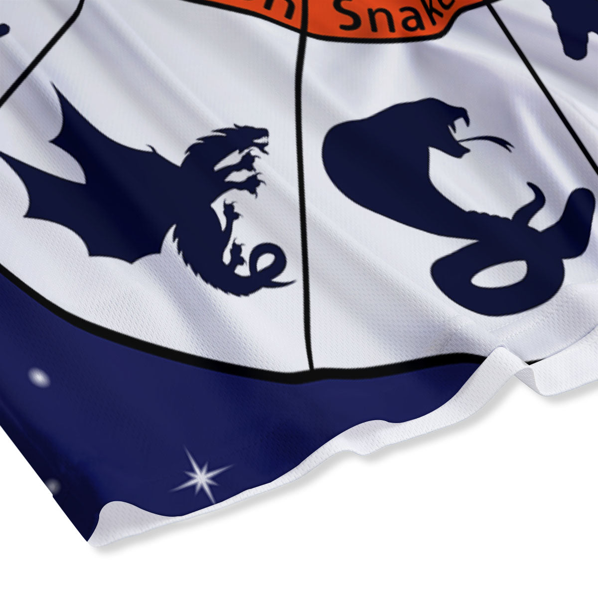 Chinese Zodiac Signs Yin Yang Print Mesh Shorts