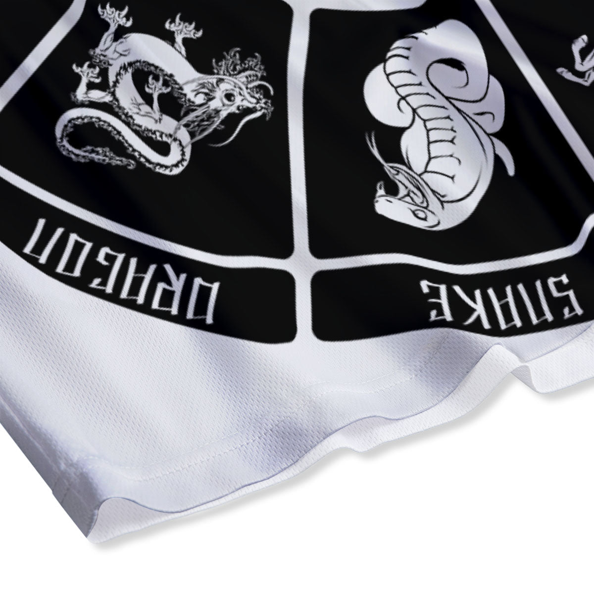 Dragonfly Spiritual Golden Print Mesh Shorts