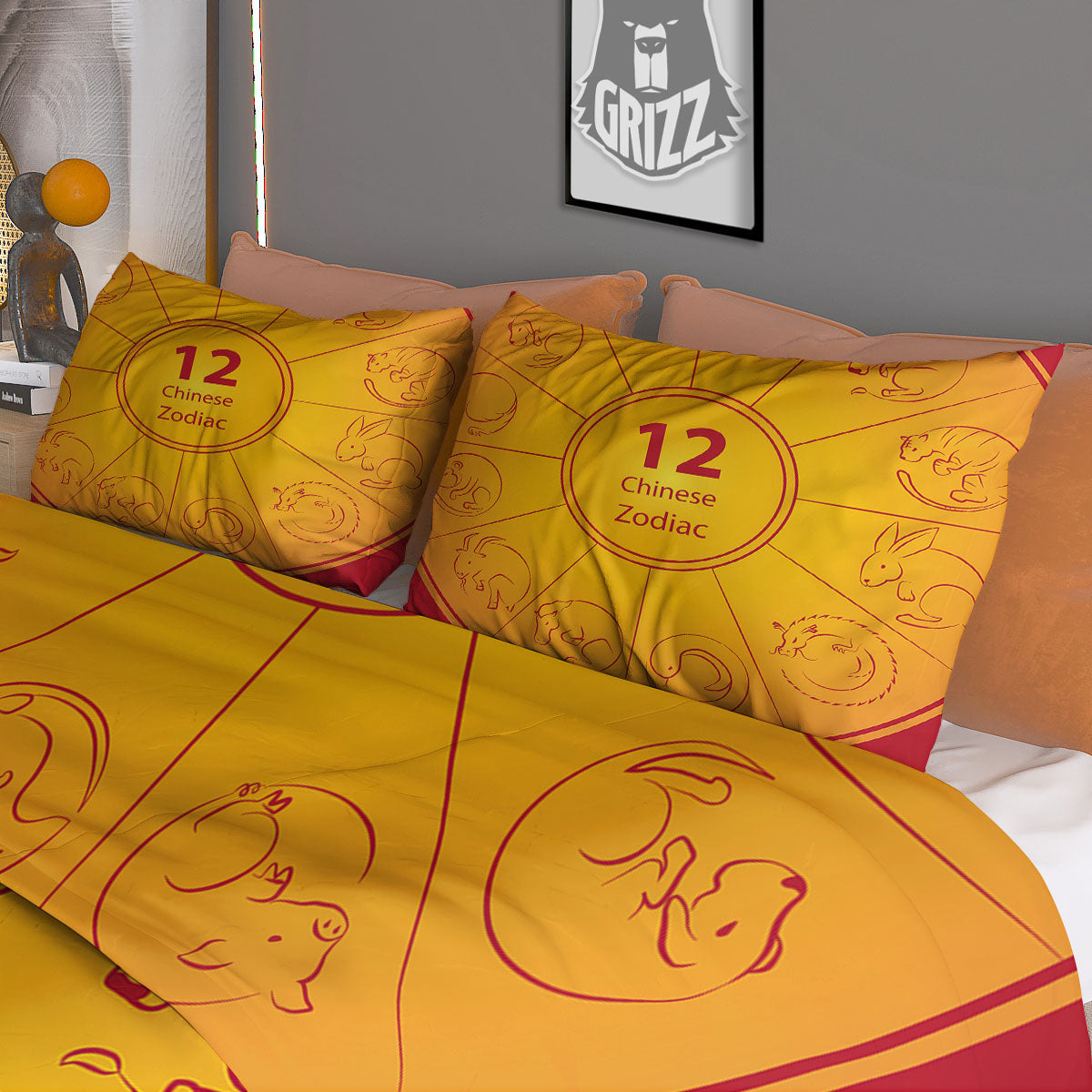 Chakra Swadhisthana Print Pattern Duvet Cover Bedding Set