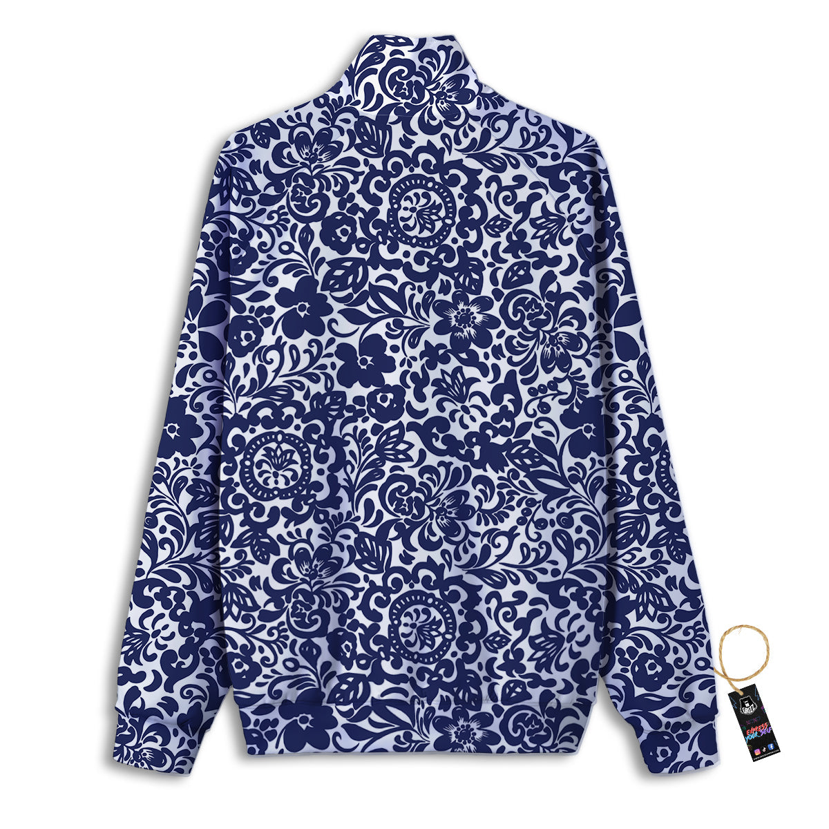 Chintz Floral Print Pattern Track Jacket-grizzshop