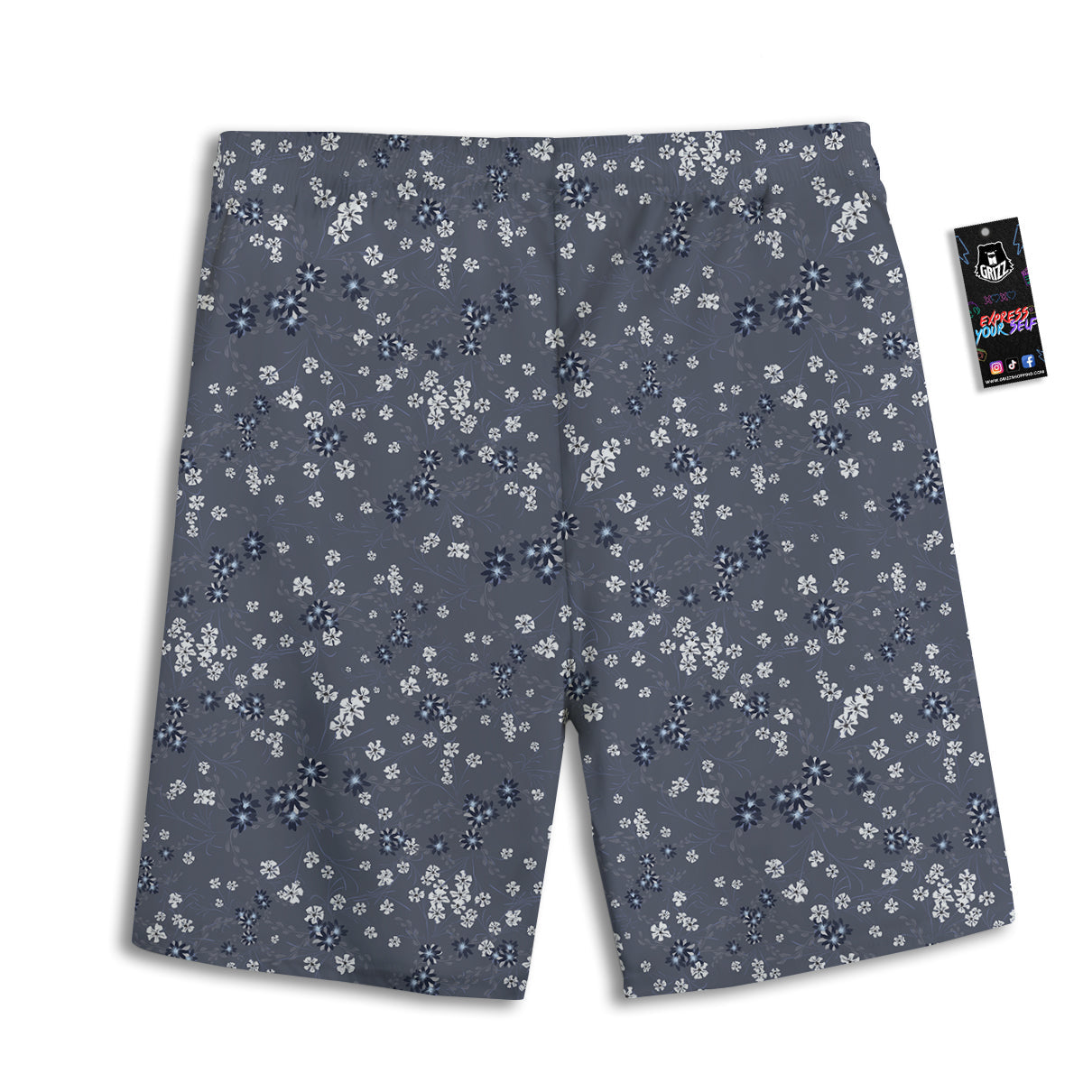 Chintz Floral Vintage Print Pattern Men's Athletic Shorts