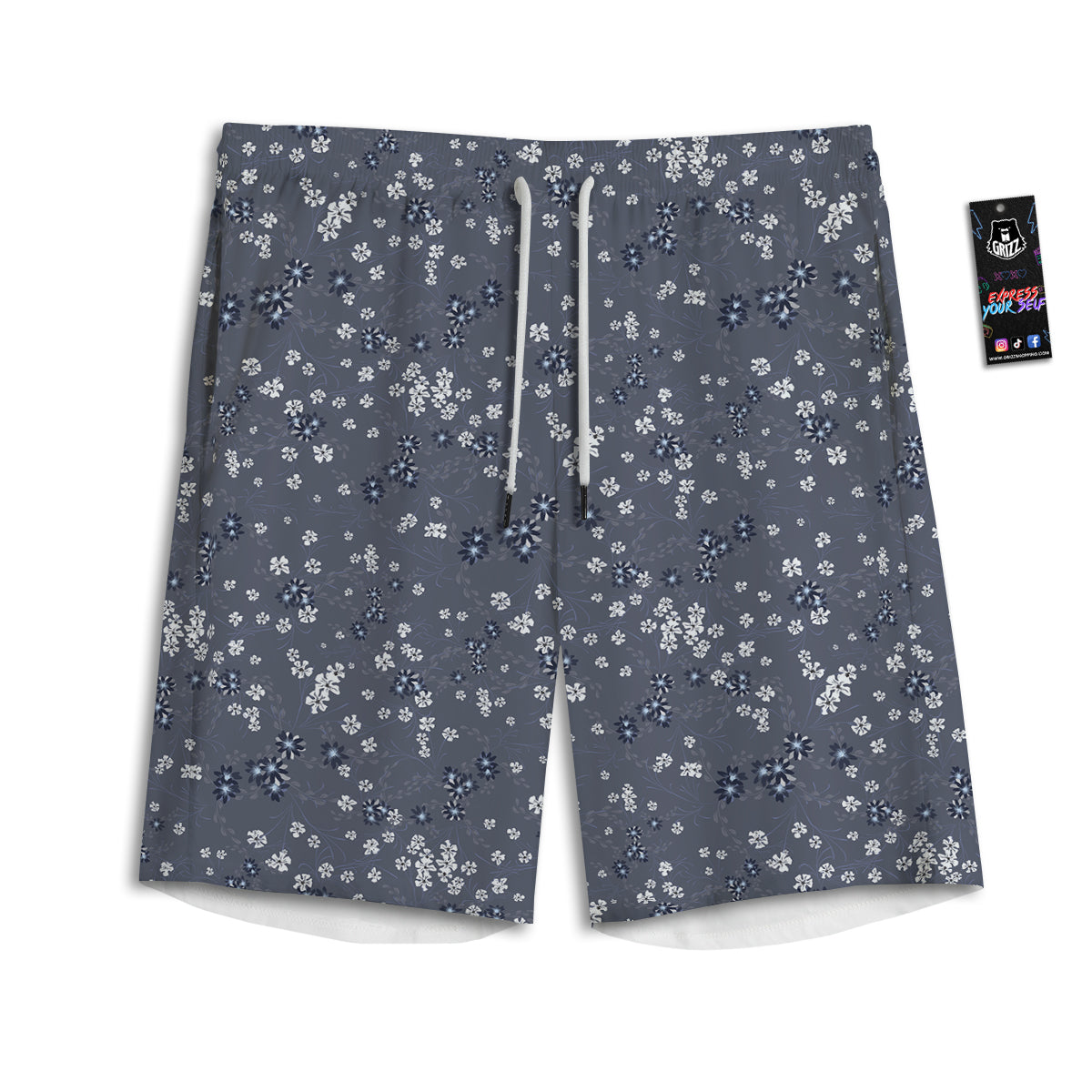 Chintz Floral Vintage Print Pattern Men's Athletic Shorts