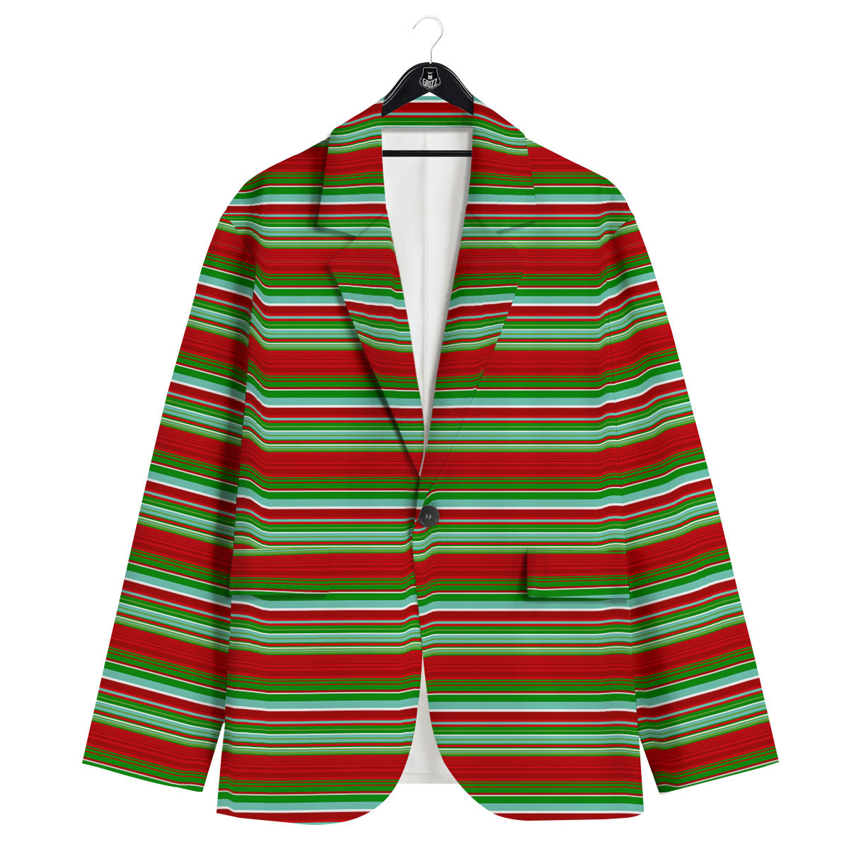 Chirstmas Serape Ethnic Mexican Print Pattern Men's Sport Coat-grizzshop