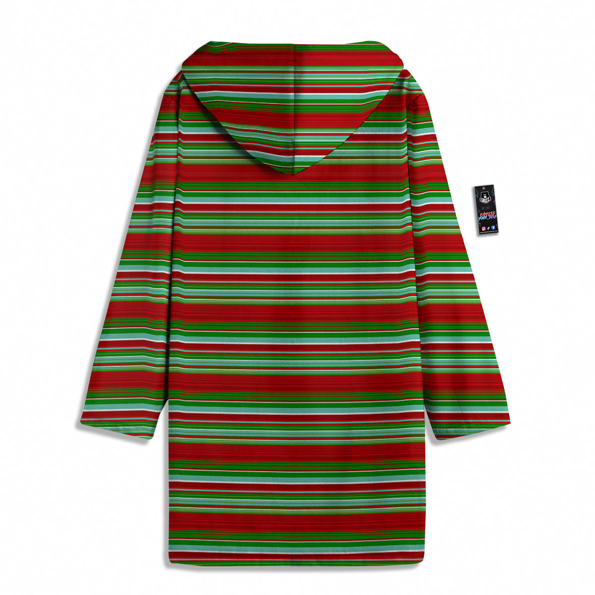 Chirstmas Serape Ethnic Mexican Print Pattern Men's Windbreaker Jacket-grizzshop