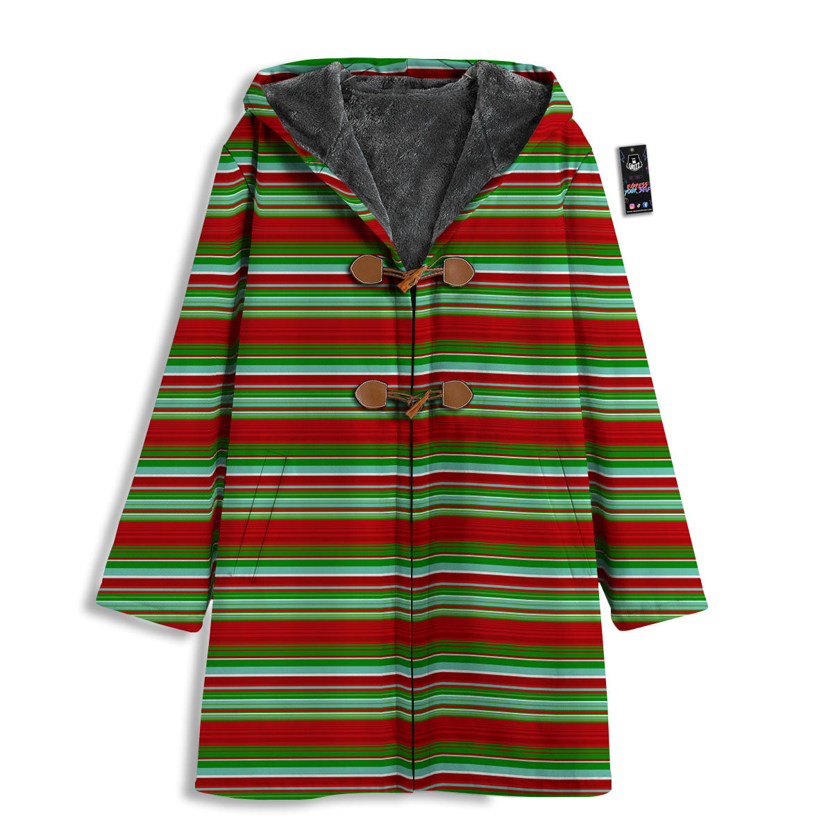 Chirstmas Serape Ethnic Mexican Print Pattern Men's Windbreaker Jacket-grizzshop