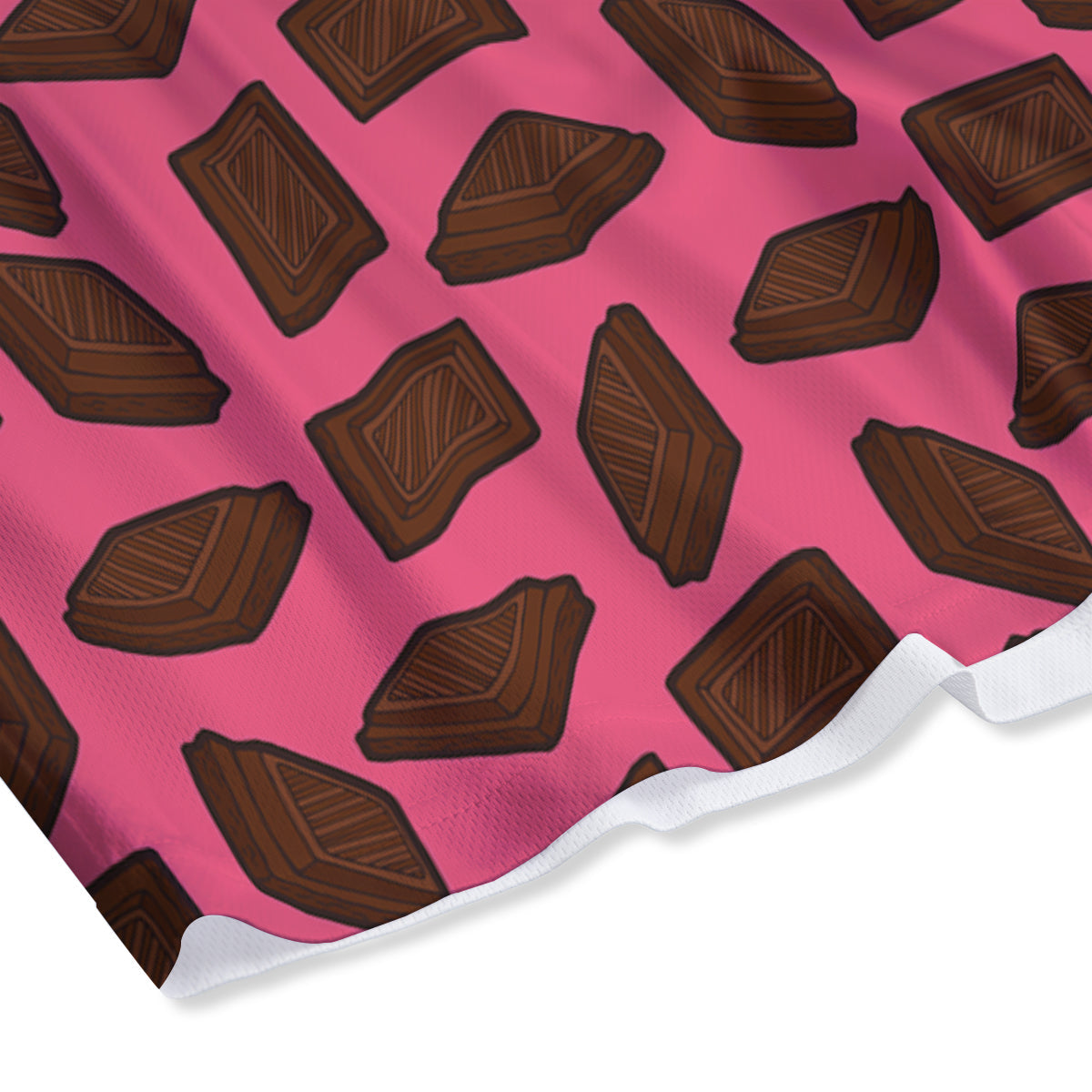 Flowers And Eggplant With Leaves Print Mesh Shorts