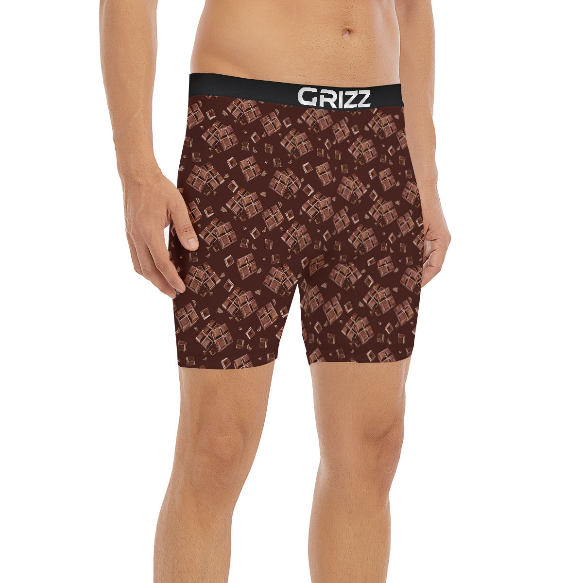 Chocolate Bar Print Pattern Boxer Briefs-grizzshop