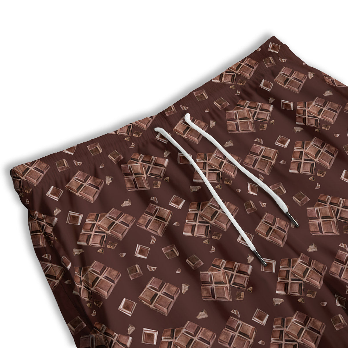 Chocolate Bar Print Pattern Men's Athletic Shorts