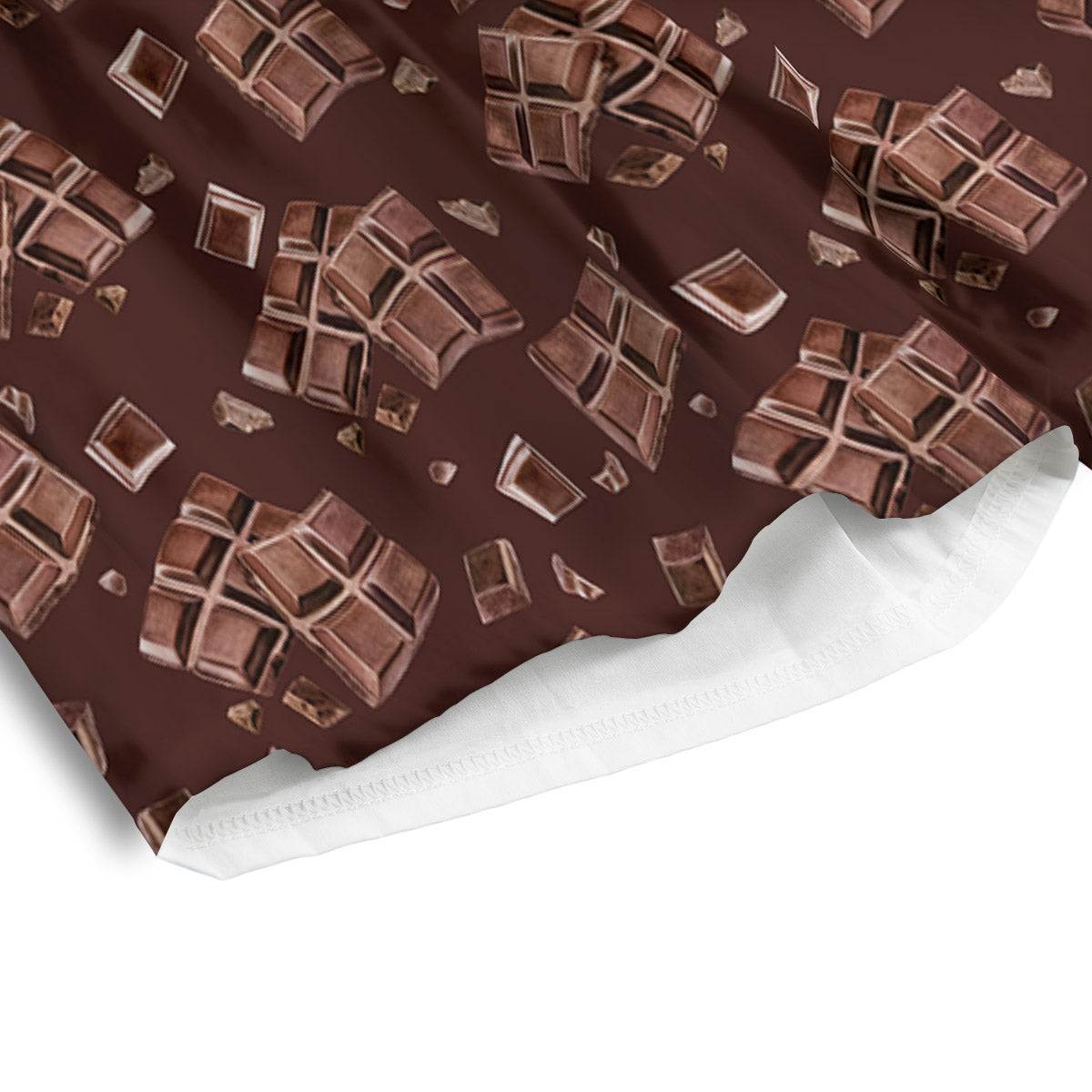 Chocolate Bar Print Pattern Men's Athletic Shorts