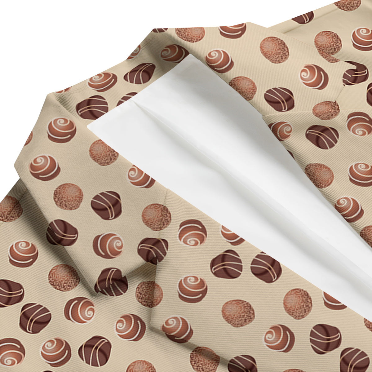 Chocolate Candy Print Pattern Men's Blazer-grizzshop