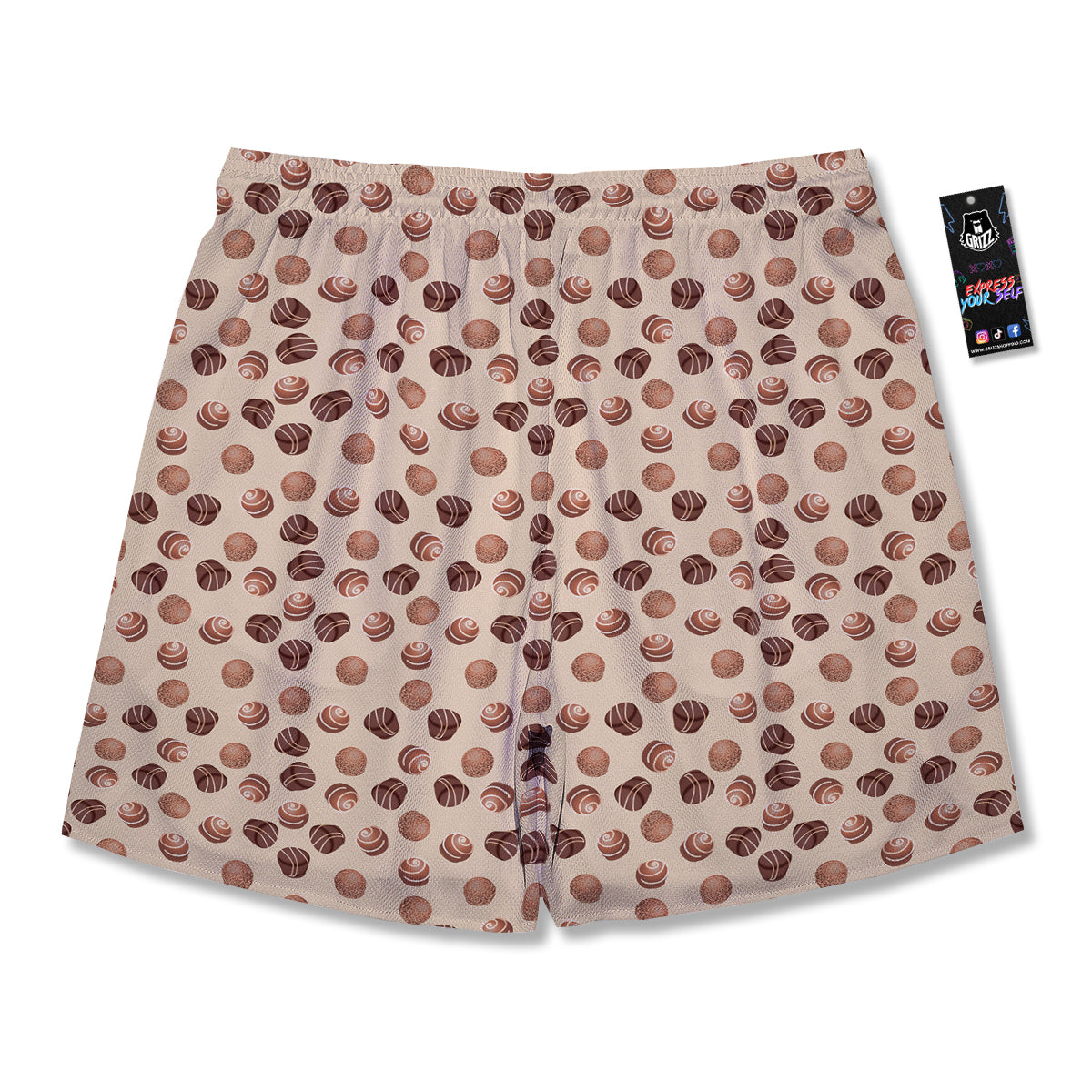 Chocolate Candy Print Pattern Men's Running Shorts-grizzshop