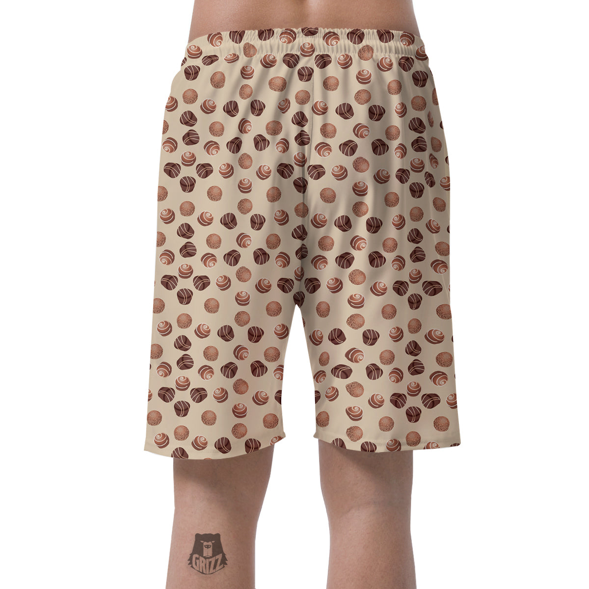 Chocolate Candy Print Pattern Men's Shorts-grizzshop
