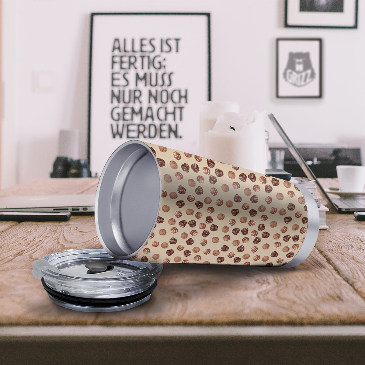 Chocolate Candy Print Pattern Tumbler-grizzshop