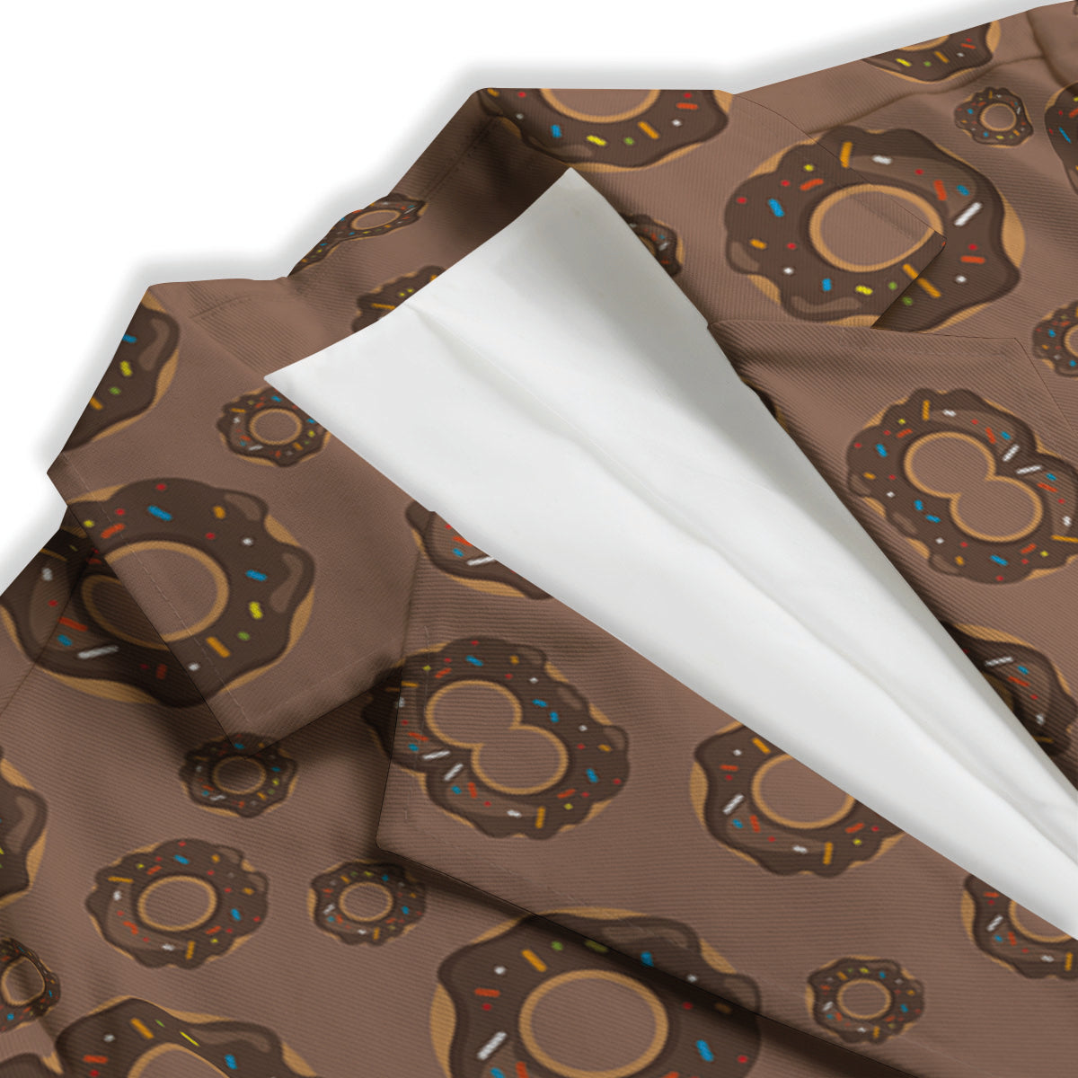 Chocolate Donuts Print Pattern Women's Blazer-grizzshop